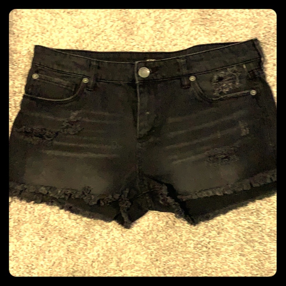 STS Blue distressed cut-offs
